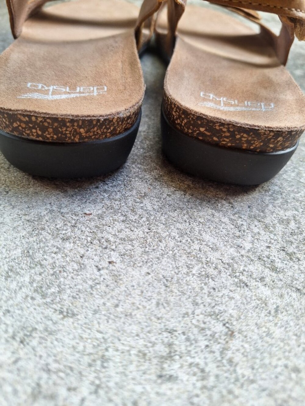 Dansko RONDA Leather Comfort Sandals Tan 40/9 - Picture 4 of 7